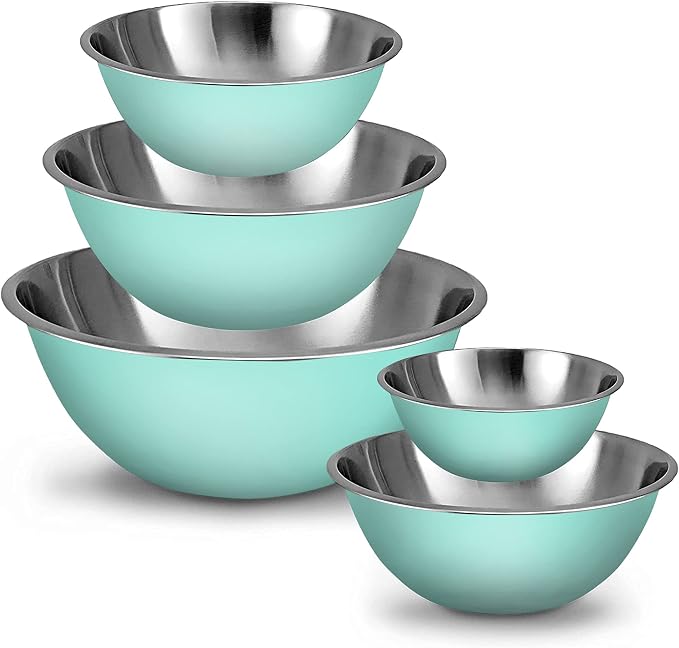 WHYSKO Meal Prep Stainless Steel Mixing Bowls Set, Refrigerator, and Kitchen by WHYSKO
