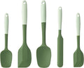 Silicone Spatula Set, 5 Piece Food Grade Rubber Spatulas by Hoewina