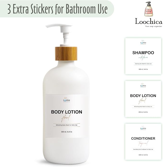 LOOCHICA Dish White Glass Soap Dispenser - Image 8