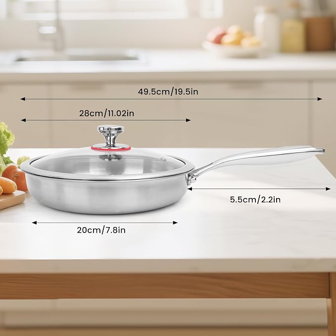 Titanium Hammered Pan Pro with Lid - Image 2