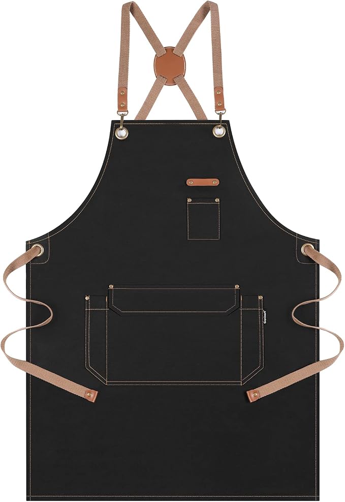 Genixart Chef Apron for Men Women by Genixart