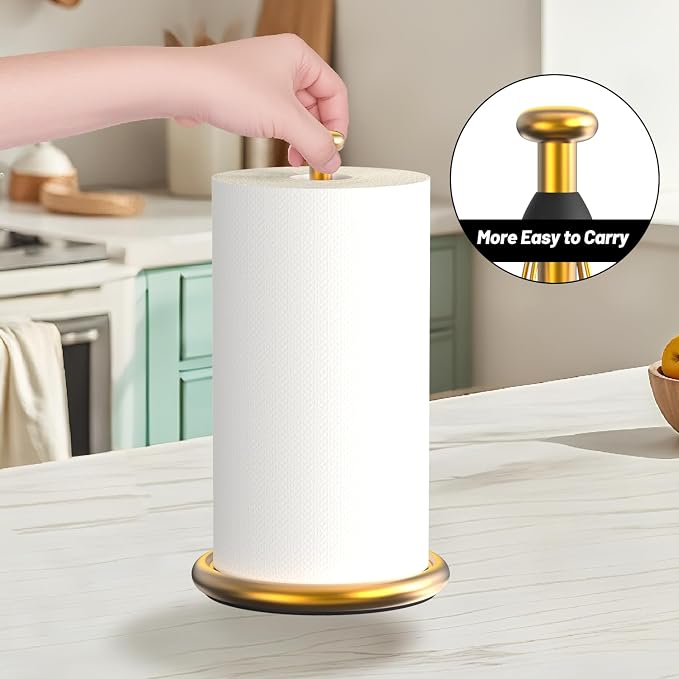VEHHE Gold Paper Towel Holder Countertop - Image 7