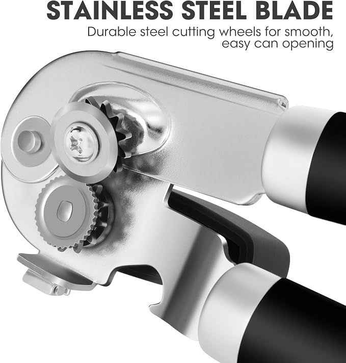 Manual Can Opener, UHIYEE Handheld Can Opener Heavy Duty - Image 3