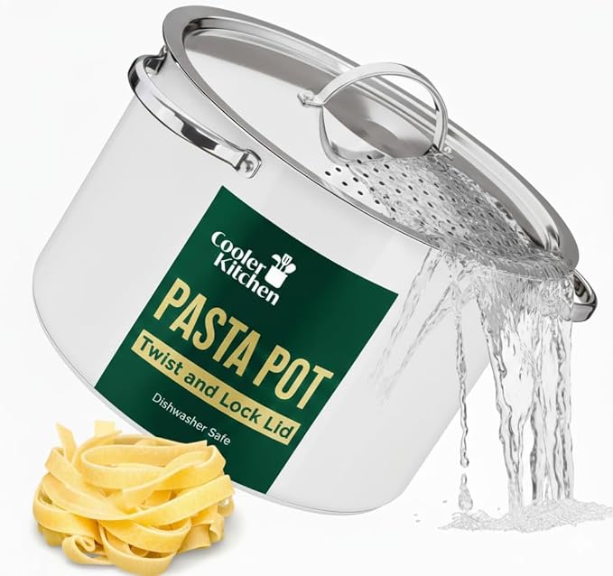 Cooler Concepts Pasta Pot with Strainer Lid by CoolerKitchen
