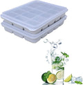 Ice Cube Trays Set of 2, Easy Release 15 Flexible Silicone Ice Cube Molds by Tvmania