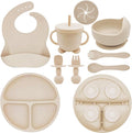 Silicone Baby Feeding Set | Baby Led Weaning Supplies Includes Suction Bowls by Munlinder