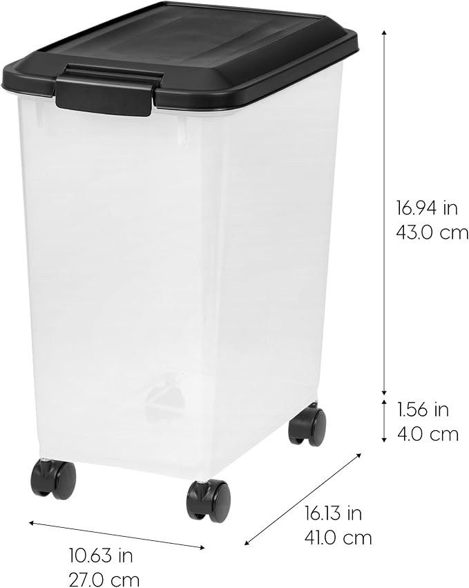 IRIS USA Dog Food Storage Container, 2 Pack, Airtight Seal - Image 2