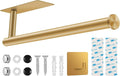 2nd Gen Paper Towel Holder Under Cabinet No Drilling, Self Adhesive or Drilling by UREZORGEAR