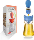 Oil Dispenser Bottle with Silicone Brush, 200ML 2 in 1 Silicone Dropper by BENTFINE