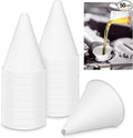 SiliFine 50 Pcs Paper Funnels for Motor Oil 6 oz Disposable Engine Oil Funnel by SiliFine