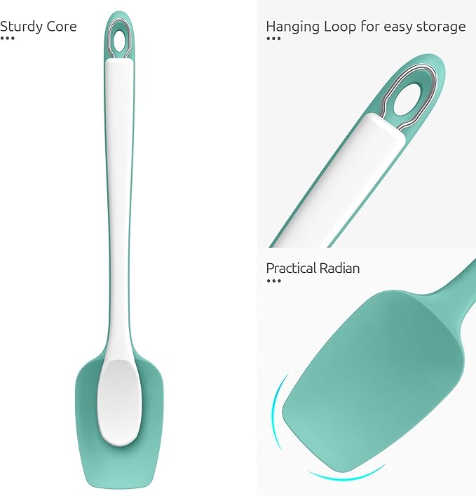U-Taste Extra-Long 600ºF Heat Resistant Spatula Spoon: 14" Silicone Spoonula - Image 6