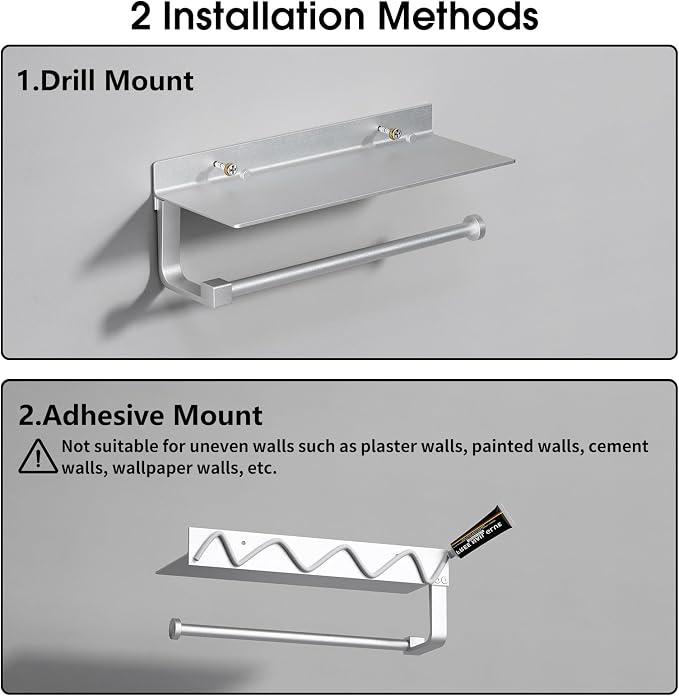 Danpoo Wall Mount Paper Towel Holder - Image 8