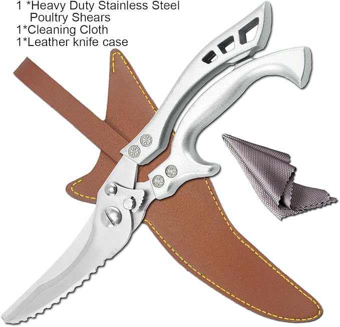 ANDONG Upgrade Heavy Duty Stainless Steel Kitchen Scissors - Image 6