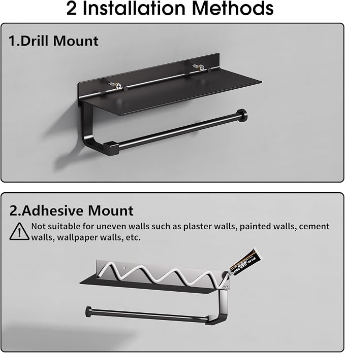 Danpoo Wall Mount Paper Towel Holder - Image 8