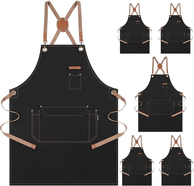 Genixart Chef Apron for Men Women by Genixart