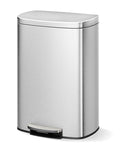 GarveeHome Stainless Steel Kitchen Trash Can, 13 Gal / 50 L Step-On Garbage Bin by GarveeHome