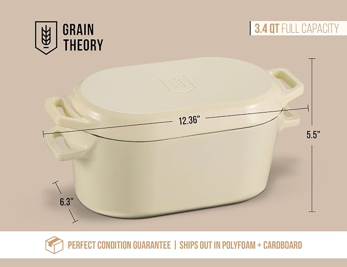 Kook Dutch Oven, for Bread Baking, Sourdough Loaf Pan, Dual Handles, Enameled - Image 8