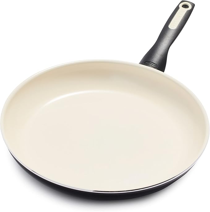 GreenPan Rio Healthy Ceramic Nonstick 12" Frying Pan Skillet, Dishwasher Safe by GreenPan