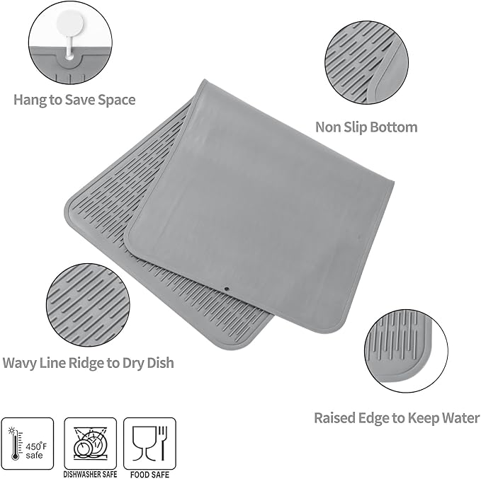 MicoYang Silicone Dish Drying Mat - Image 3