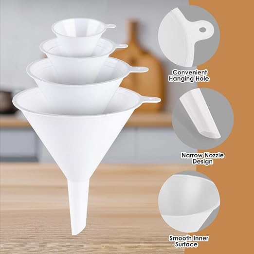 4 PCS Plastic Kitchen Funnel Set - Image 5