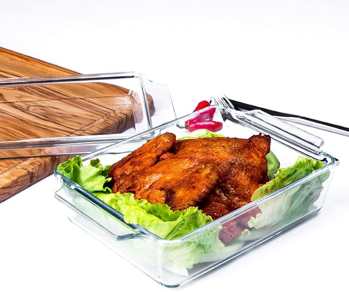 Rectangular Tempered Glass Casserole Dish, Tempered Glass Baking Dish - Image 5