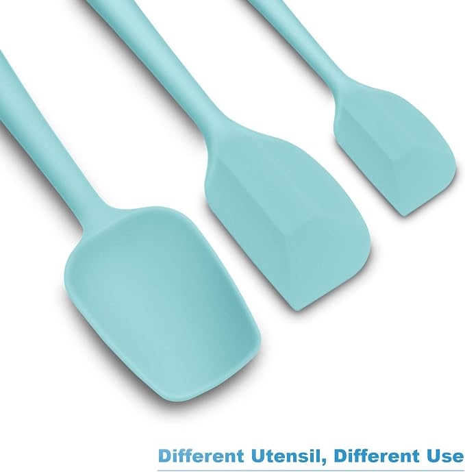 Silicone Spatula 3‑Piece Set Heat Resistant 600°F Non‑Stick Rubber Spatulas - Image 5