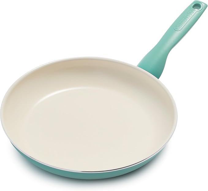 GreenPan Rio Healthy Ceramic Nonstick 10" Frying Pan Skillet, Dishwasher Safe by GreenPan