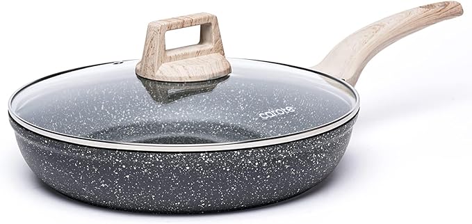CAROTE Non Stick Frying Pan Skillet, Egg Pan Omelet Pans, Granite Cookware - Image 8