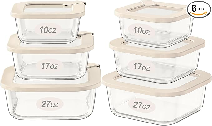 Urban Green Glass Food Storage Containers by LiveaLifeEasierandGreener