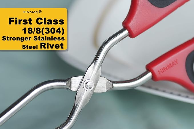 HINMAY Stainless Steel Scissor Tongs - Image 4
