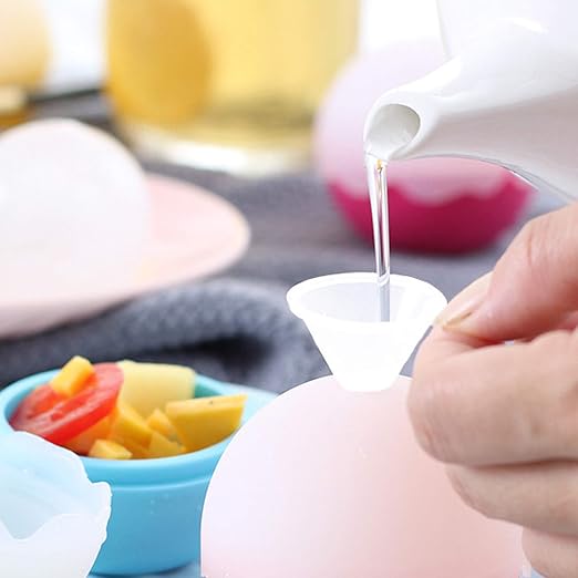 KongNai 4 Sizes Kitchen Funnel Set, Food Grade Silicone Collapsible Funnel - Image 7