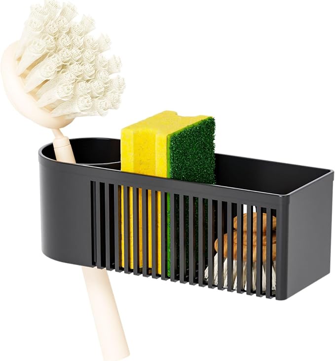 SuoXing Inside Sink Sponge Holder, Plastic Dish Sink Organizer by SuoxingStorage