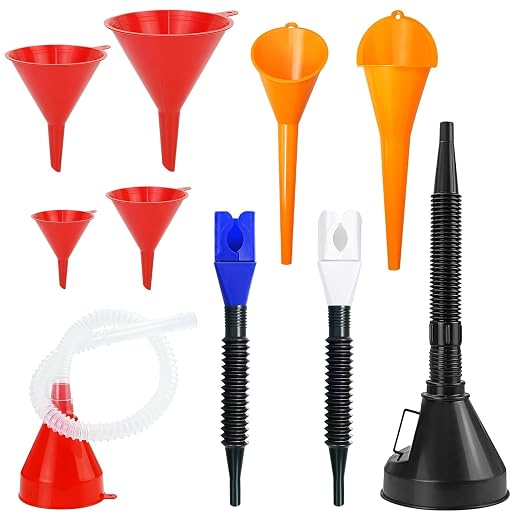 10 PCS Funnels for Automotive Use，Automotive Funnel Set by Unknown