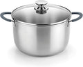BRA COOKWARE Master Stainless Steel Stock Pot w/Glass Lid | 9.5 Inch 4 Quart by BRACookware