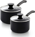 Cook N Home Nonstick Sauce Pan Set 1Qt and 2Qt by CookNHome