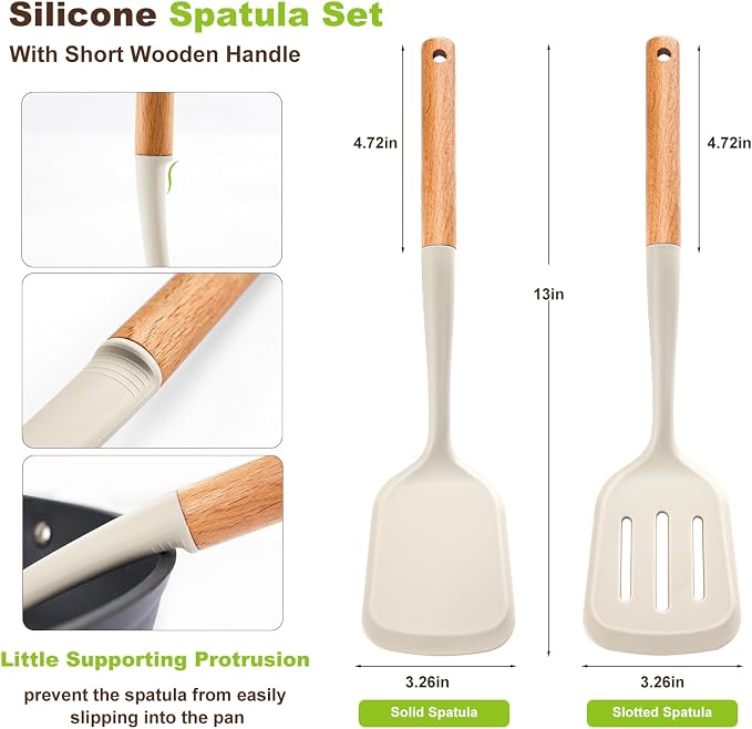 Pack of 2 Silicone Spatula Set - Image 2