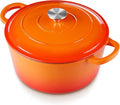 E-far 6 Quart Dutch Oven, Enameled Cast Iron Dutch Oven Pot by E-far