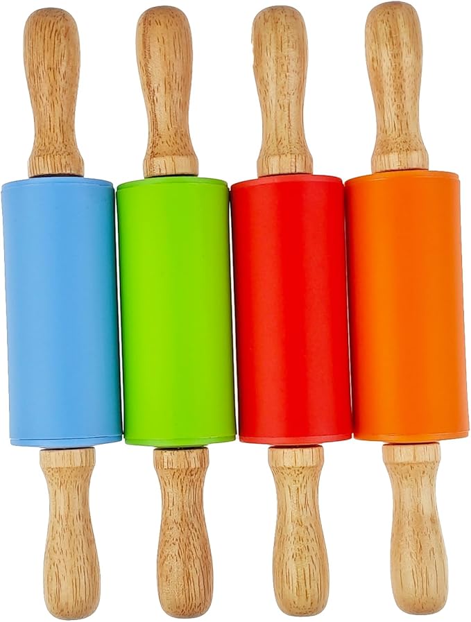 8 Pack Small Rolling Pin for Kids, Kids Rolling Pin for Home Kitchen - Image 6