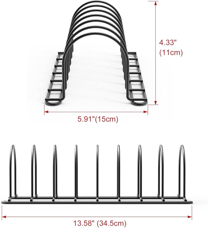 JAQ Pan Organizer Rack for Cabinet, Pot Lid Holder & Baking Sheet Organizer - Image 3
