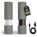 LARS NYSØM Electric Salt and Pepper Grinder Set I Automatic Salt and Pepper by LN