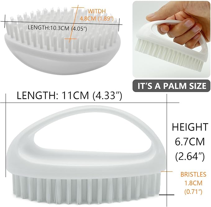 GKETN Scrub Brush for Cleaning Scrubbing Heavy Duty Stiff Nylon Bristles - Image 3