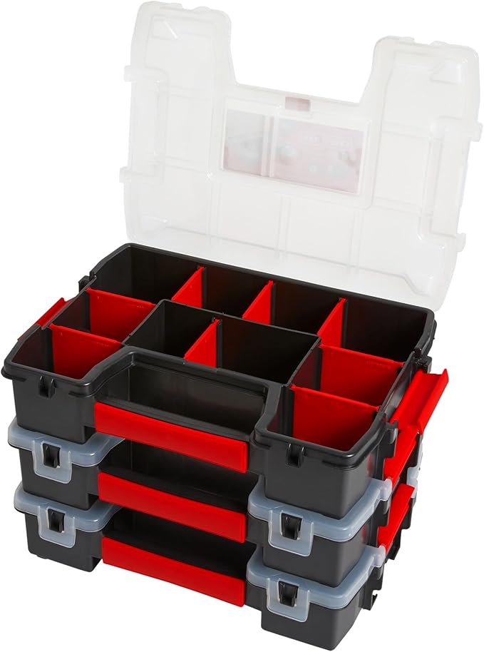 CRAFTSMAN Storage Organizer, Small Parts Organizer, Lid Includes Secure Latch - Image 3