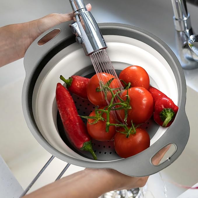 Glad Collapsible Colander Strainer - 2L | Small Pasta Drainer - Image 4