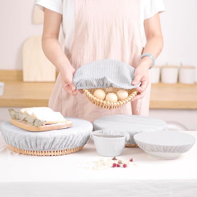 Reusable Bowl Covers, 5 Size Stretch Cloth Bowl Covers - Image 4