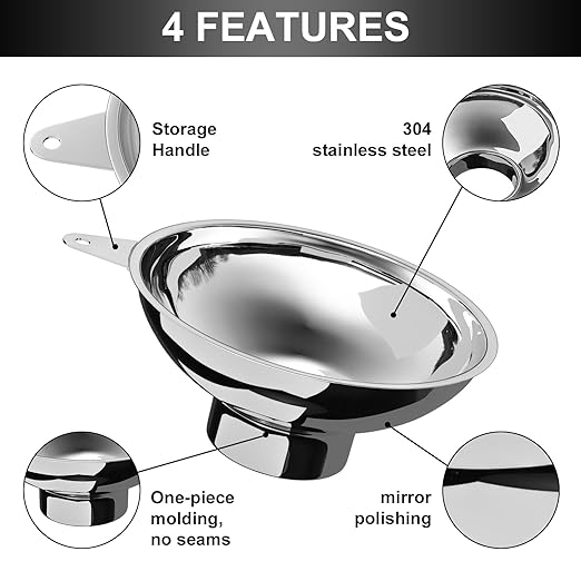 Serinar Canning Funnel with Stainless Steel Filter - Image 3