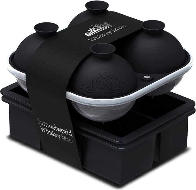Samuelworld Premium Ice Tray Combo, Large Ice Sphere Maker & New Upgraded Ice by Samuelworld