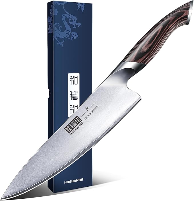 HOSHANHO Kitchen Knife in Japanese High Carbon Steel, Professional High-Class by HOSHANHO