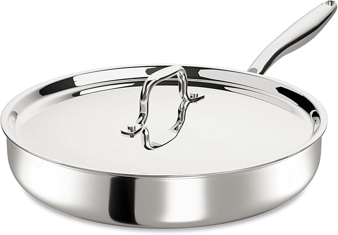 12 Inch Tri-Ply Stainless Steel Frying Pan, Frying Pan by UmiteChef