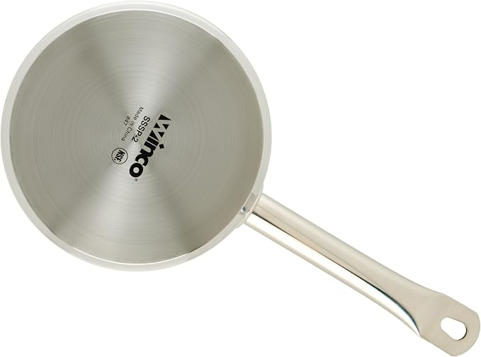 Winco Heavy-Duty Stainless Steel Sauce Pan - Image 5