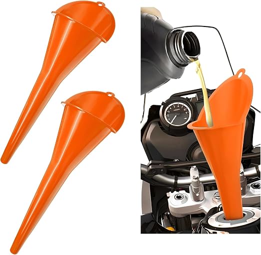 Long-Neck Oil Funnel for Automotive – Multi-Function Plastic Funnel for Oil by Cartisen